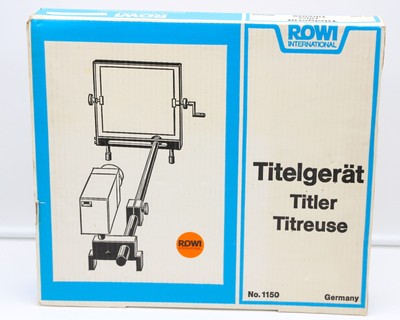 Rowi Titelgerät Bildbetitler Filmbetitler für Filmkameras - NEU / OVP