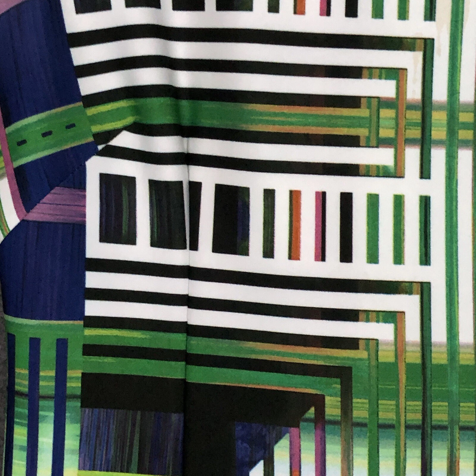 VETEMENTS MADISON LEIGH Sleeveless Knee Sheath Dress WMS 14 B Mixed Print Fairycore