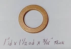 Oilite Thrust Washer Bronze New 1" id x 1.5" od spacer bushing brass wear plate