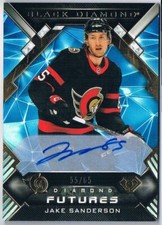 2022-23 BLACK DIAMOND FUTURES ROOKIE AUTO JAKE SANDERSON 55/65 OTTAWA SENATORS