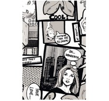 Klebefolie schwarz weiss Möbelfolie Comic Style 0,45 m x 15 m Dekorfolie Folie