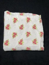Cloud Island Baby Receiving Blanket Roses Floral Flowers Soft Flannel Lovey