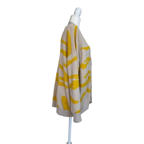 CAbi Roar Cardigan Yellow Zebra Animal Print Womens Size XS Oversized Button Up - Picture 3 of 15