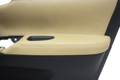 Door Armrest Leather Synthetic Cover Fits Nissan Sentra 13-19 Beige