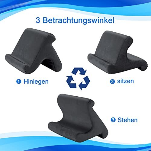 Support d'oreiller pour tablette dock angles de vision multiples pour lit canapé bureau - Photo 4/7