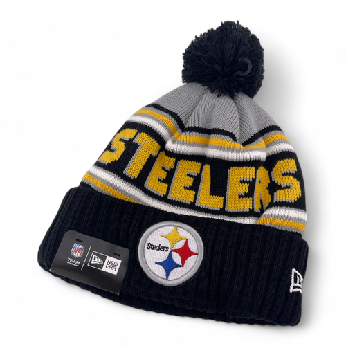Pittsburgh Steelers Tricot Bonnet Toque Chapeau Hiver Crâne - Neuf