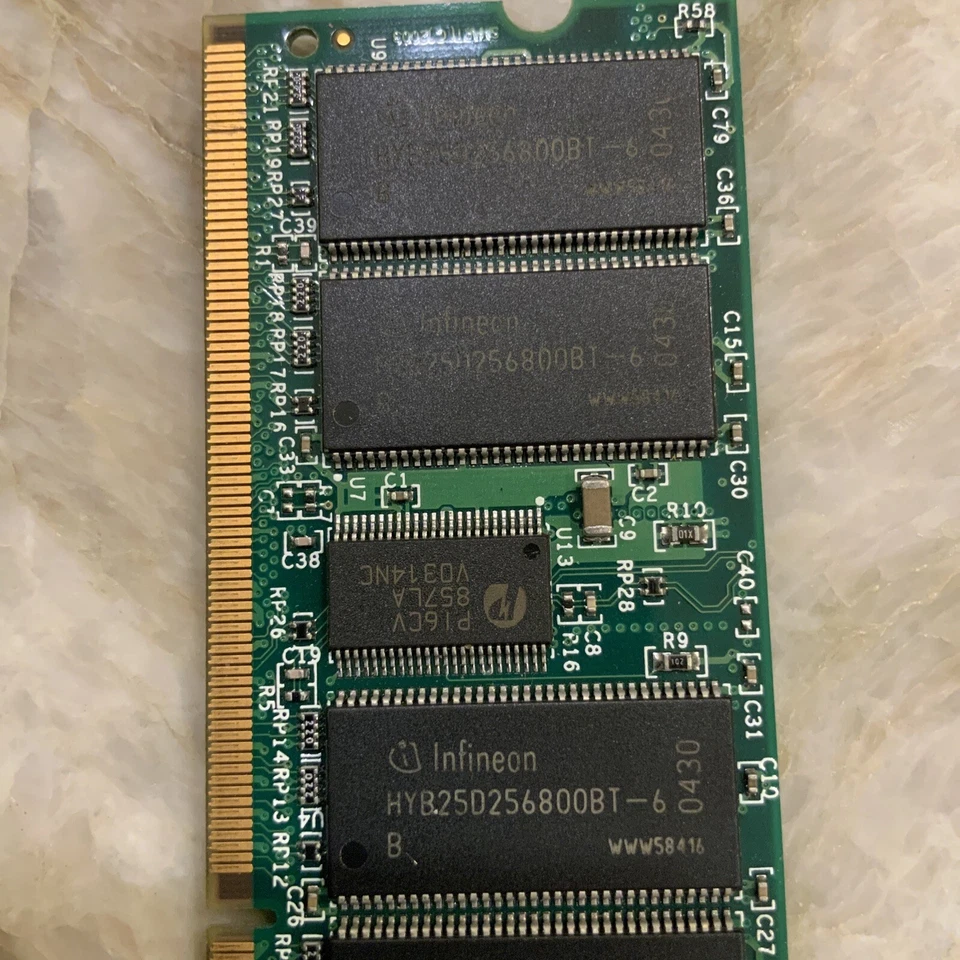 SMART MODULAR 256MB DDR SODIMM PC-2100 266MHZ 200-PIN ECC LAPTOP RAM 15-8847-01 - Image 2 of 4