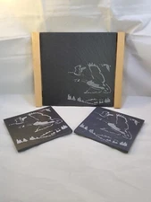 Geese Etched Slate Serving Board Set
