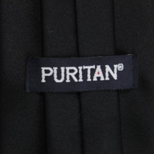 Puritan Clip-On Necktie Black Tie 3.25" wide x20" long - Picture 4 of 6