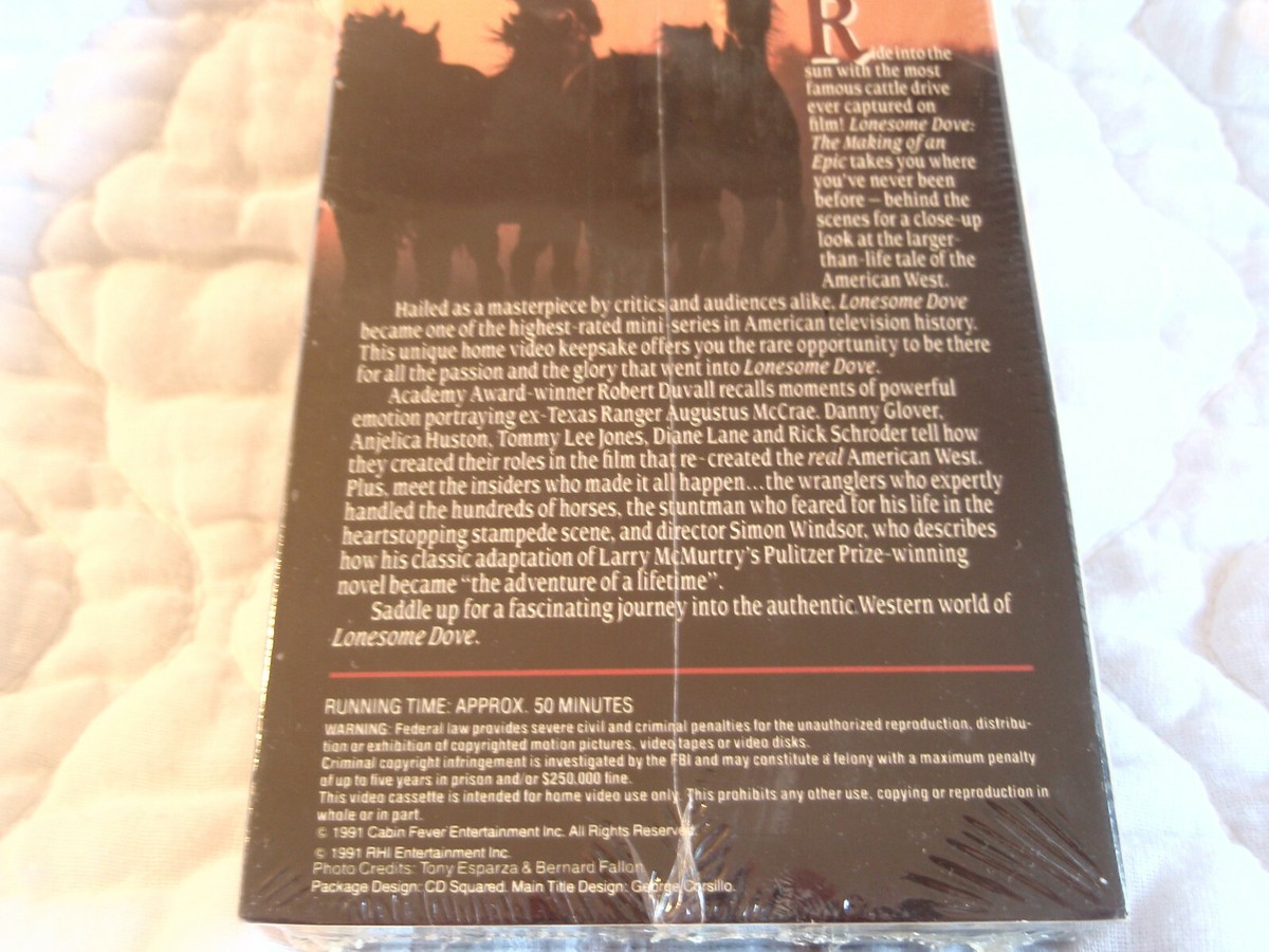 その他 Lonesome Dove Making of an Epic [VHS] Lonesome Dove - The Making of An Epic (VHS, 1991) 32621083636| eBay