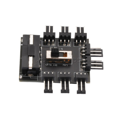 1 to 8 Way Splitter Cooling Fan Hub Power Socket Adapter PWM Governor New