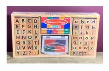 MELISSA  DOUG ALPHABET STAMP SET - AGES 4 AND UP NEVER OPENED