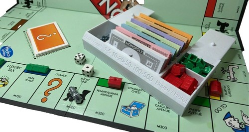 Vintage 1900s Monopoly Game Original Parts Plastic Pieces Property