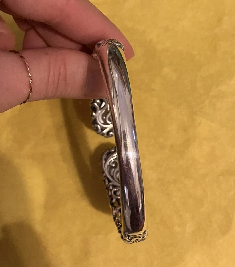 Brazalete Carolyn Pollack Relios Blanco Doblete MOP Madreperla Esterlina Foto 4 de 4