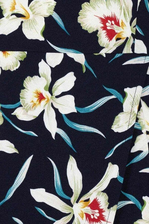 POPPY LUX PHILANA LILY ASYMMETRIC DRESS Navy UK 12 RRP £38 LN022 HH 09 - Image 4 of 4