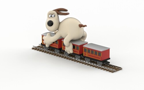 Corgi 80603 FTB WALLACE AND GROMIT THE WRONG TROUSERS GROMIT AND COACHES - Image 2