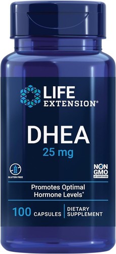 Life Extension DHEA 25 mg – Supplement for Hormone 100 Count (Pack of 1)