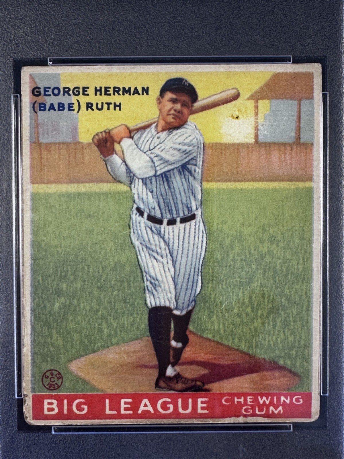 1933 Goudey BABE RUTH #144 New York Yankees HOF ICONIC CARD PSA 2.5 GOOD+ view 2