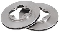2X A.B.S. Bremsscheibe 16038 FüR Accord Rover CC 600 CB Honda 4 5 CE CE7 16V CB3