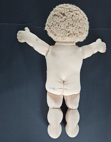 Vintage 1978-82 Cabbage Patch Kids Boy Doll Tan Hair Blue Eyes Sweat Suit - Bild 3 von 12