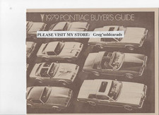 1979 Pontiac Sales Brochure Bonneville Grand Prix Firebird Grand Am Sunbird 1979 Pontiac Sales Brochure Bonneville Grand Prix Firebird Grand Am Sunbird