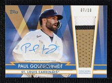 2022 Topps Update All-Star Stitches 7/10 Paul Goldschmidt Jumbo Patch Auto 16mf