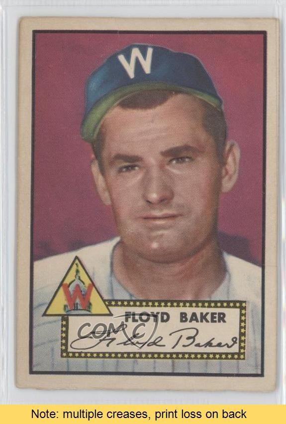 1952 Topps Semi-High # Floyd Baker #292 READ d0u