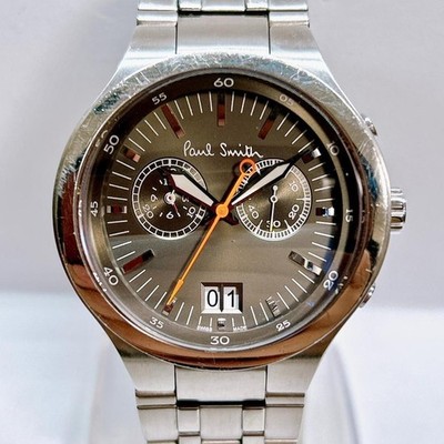 Paul Smith PoulSmith Quarz Chronograph Uhr schwarzes Zifferblatt aus Japan