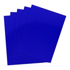 11"x8.5" Metallic Mirror Board Sheets, 24 Pack Blue Cardstock Foil Board