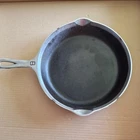 Griswold Erie Cast Iron Skillet No. 8 704N with Chrome Coating and Large Logo