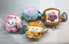 Bum Bumz Breakfast Bumz Plush 4.5" Bumbumz With Tags LOT OF 4 W/ Tags