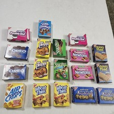 Pretend Play Food Box Oreo Chips Ahoy Graham Crackers Cookies Lot With Damage