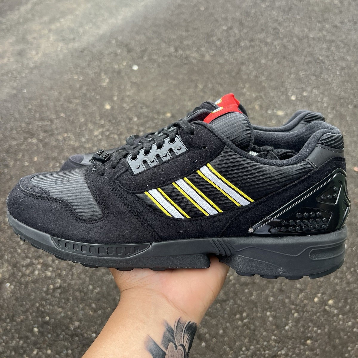 Adidas ZX 8000 x Lego Black Size 12 FY7085 Fashion Shoe | eBay