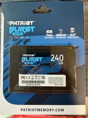 NEW Patriot Burst Elite 240 GB 2.5'' SATA3 6GB Internal Solid State Drive PC/MAC
