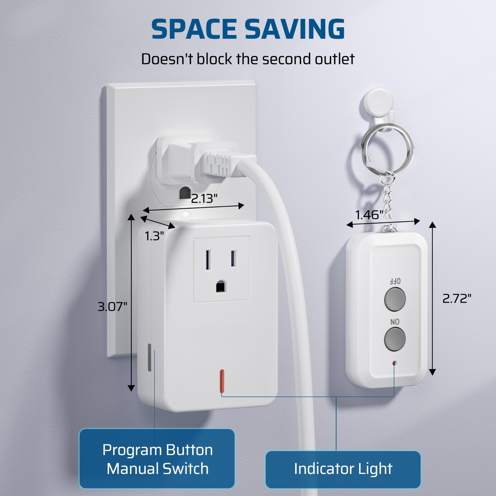 Edishine Remote Control Outlet 100 ft RF Range Wireless Remote On Off Switch