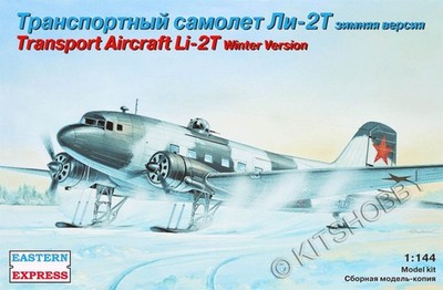 Eastern Express 1/144 Lisunov Li-2T Winter Version Transport Aircraft Model Kit