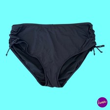 JD WILLIAMS Women's Bespoke Ruched Bikini Bottoms, Black, UK 24 | EU 52 | US 20