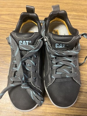 New Cat Ergo Comfort Safety Steel Toes Shoes Size 5 Wide T1080