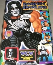 wcw wwf ljn wrestling superstars white face sting bashin' brawlers figure