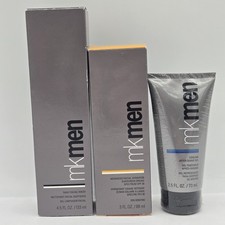 New Mary Kay MK Men Cooling After Shave Gel Face Wash Facial Sunscreen Set Of 3