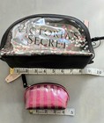 Lot 2 NWT Victoria's Secret Clear Confetti Makeup Cosmetic Bag+ Glitter Pouch  — photo 6