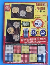 Punch Board Trade Stimulator Belt buckle Buffalo nickel Indianhead penny Unused