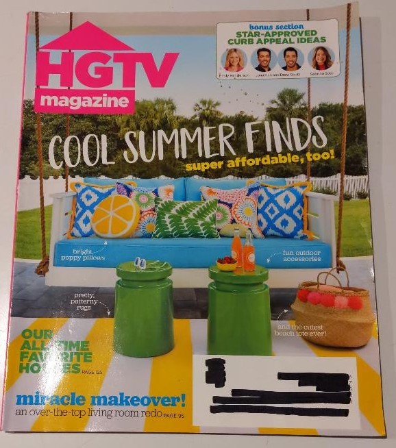 Back Issue of HGTV magazine, Jul/Aug 2017 – in perfect condition
