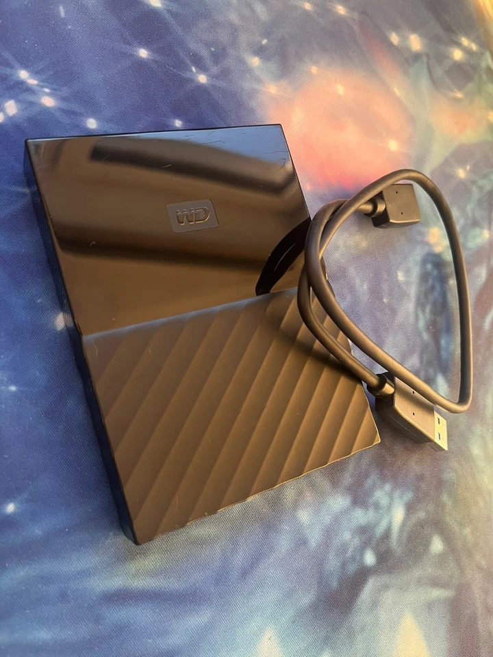 Externe Festplatte 2,5 Zoll: WD My Passport, 1 TB, HDD, Schwarz