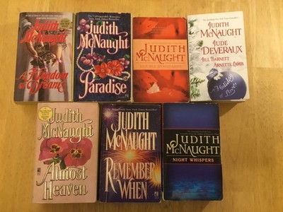 Judith McNaught Lot Of 7 Paperbacks, Romance, Love, Suspense  jm2
