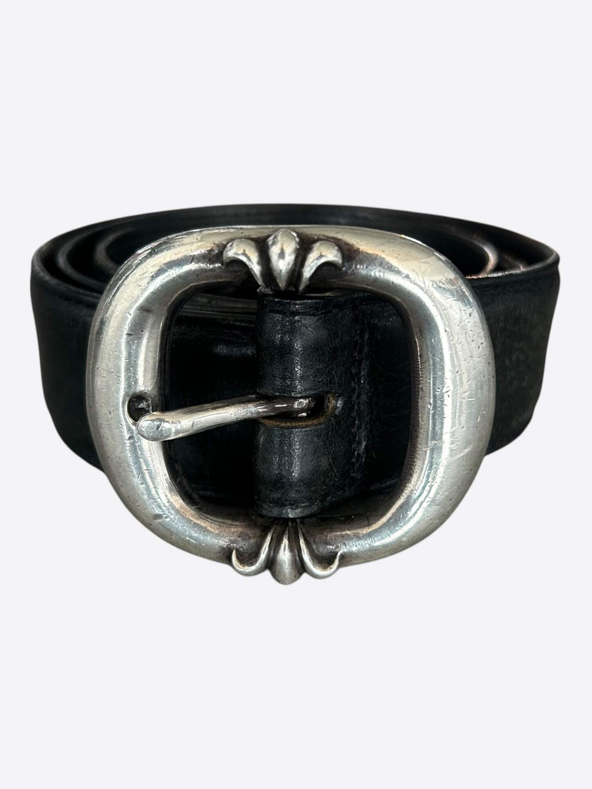 Chrome Hearts Black & Silver Gunslinger Belt