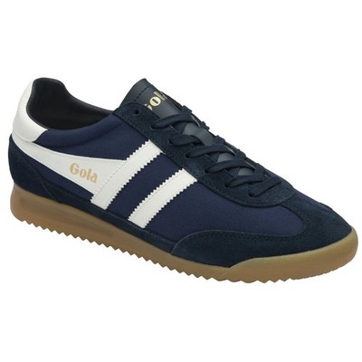 Gola Tornado Lace Up Trainers Sneakers Navy Off White CMB623 Shoes Men's 11.5 US