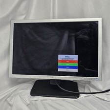 Dell S199WFPV 19" LCD Monitor Silver Widescreen VGA DVI Tested Working