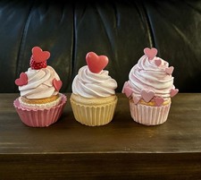 Juego de 3 Cupcakes Decoración San Valentín