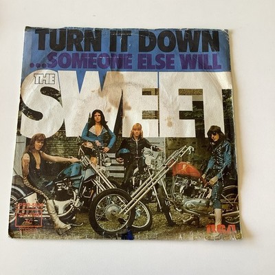 Sweet - Turn It Down 7'' Vinyl Single 1974 70er Glam Rock - B: Someone Else Will